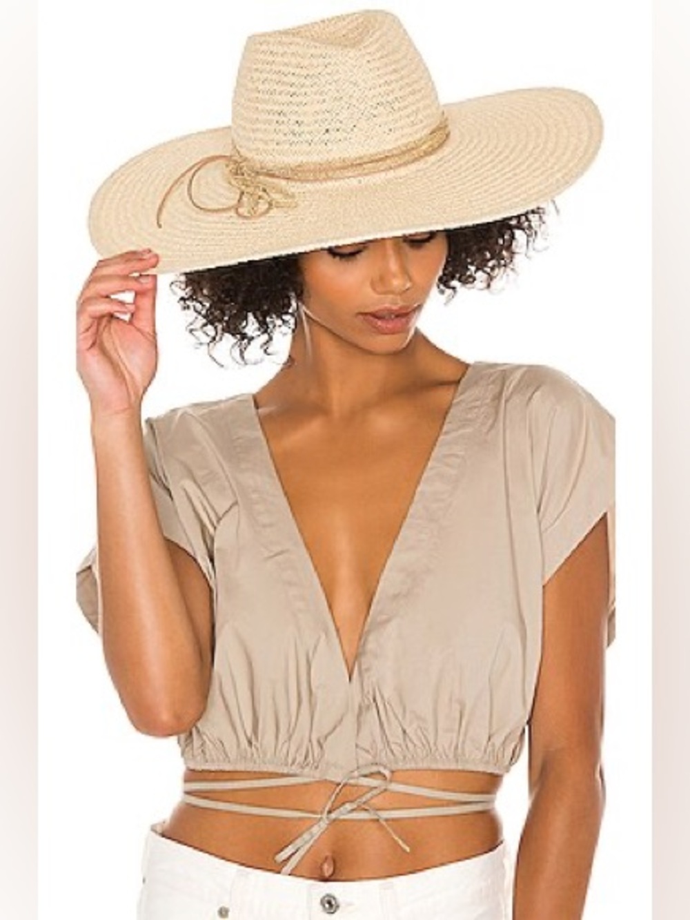 Hat Attack HAMPTON HAT in Natural Rafia